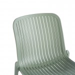 Καρέκλα Teragi στοιβαζόμενη pakoworld pp με UV protection πράσινο 58x43 5x82εκ c543648