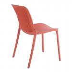 Καρέκλα Teragi στοιβαζόμενη pakoworld pp με UV protection terracotta 58x43 5x82εκ c543650