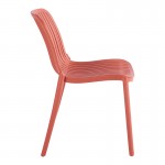 Καρέκλα Teragi στοιβαζόμενη pakoworld pp με UV protection terracotta 58x43 5x82εκ c543650