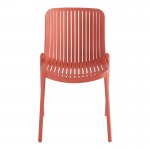Καρέκλα Teragi στοιβαζόμενη pakoworld pp με UV protection terracotta 58x43 5x82εκ c543650