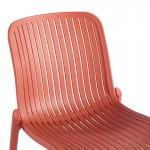 Καρέκλα Teragi στοιβαζόμενη pakoworld pp με UV protection terracotta 58x43 5x82εκ c543650