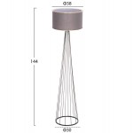 ΦΩΤΙΣΤΙΚΟ ΔΑΠΕΔΟΥ HUE HM7581 11 ΜΕΤΑΛΛΙΚΟ ΓΚΡΙ Φ38x144Υεκ c543662