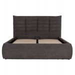 ΚΡΕΒΑΤΙ ΔΙΠΛΟ ΣΤΡΩΜΑ SANDRA HM10770 ΓΚΡΙ ΥΦΑΣΜΑ ΜΕ ΑΠΟΘ ΧΩΡΟ--ΓΙΑ 160x200εκ c543663