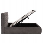 ΚΡΕΒΑΤΙ ΔΙΠΛΟ ΣΤΡΩΜΑ SANDRA HM10770 ΓΚΡΙ ΥΦΑΣΜΑ ΜΕ ΑΠΟΘ ΧΩΡΟ--ΓΙΑ 160x200εκ c543663