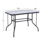 ΣΕΤ ΤΡΑΠΕΖΑΡΙΑΣ 5ΤΜΧ HM10566 01- 4 ΚΑΡΕΚΛΕΣ ΜΕ ΜΑΞΙΛΑΡΙ ΤΡΑΠΕΖΙ 110x60 ΓΚΡΙ c543697