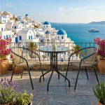 Lina Set Κήπου Βεράντας Τραπέζι 2 Πολυθρόνες Μέταλλο Βαφή Ανθρακί PE Rattan Φυσικό c543741
