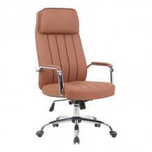 Καρέκλα γραφείου διευθυντή Morales pakoworld pu καφέ 60x70x118-124εκ c543806