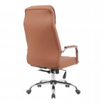 Καρέκλα γραφείου διευθυντή Morales pakoworld pu καφέ 60x70x118-124εκ c543806