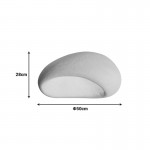 Φωτιστικό οροφής led Zulcere pakoworld E27 λευκό ps 50x28εκ c543808