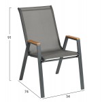 ΣΕΤ ΤΡΑΠΕΖΑΡΙΑΣ 3ΤΜΧ FIGO HM10730 01-- 2 ΚΑΡΕΚΛΕΣ ΤΕΤΡΑΓΩΝΟ ΤΡΑΠΕΖΙ 70x70εκ ΓΚΡΙ c543817