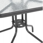 ΣΕΤ ΤΡΑΠΕΖΑΡΙΑΣ 3ΤΜΧ FIGO HM10730 01-- 2 ΚΑΡΕΚΛΕΣ ΤΕΤΡΑΓΩΝΟ ΤΡΑΠΕΖΙ 70x70εκ ΓΚΡΙ c543817