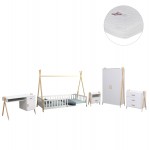 ΣΕΤ ΠΑΙΔΙΚΟΥ ΔΩΜΑΤΙΟΥ 6TMX PASCHAL HM21337 ΞΥΛΟ ΠΕΥΚΟΥ--ΜΕΛΑΜΙΝΗ-ΛΕΥΚΟ c543841