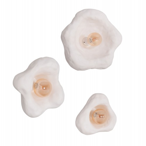 ΣΕΤ 3TMX ΕΠΙΤΟΙΧΙA ΦΩΤΙΣΤΙΚA LUXON HM10725 01 FIBER CEMENT ΣΕ ΛΕΥΚΟ S-M-L c543849