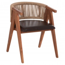 ΠΟΛΥΘΡΟΝΑ ΤΡΑΠΕΖΑΡΙΑΣ BRANN HM18238 11 ΞΥΛΟ ΤΕΑΚ-ΚΑΦΕ PU-ΣΧΟΙΝΙ 60x67x76Υεκ c543851