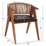 ΠΟΛΥΘΡΟΝΑ ΤΡΑΠΕΖΑΡΙΑΣ BRANN HM18238 11 ΞΥΛΟ ΤΕΑΚ-ΚΑΦΕ PU-ΣΧΟΙΝΙ 60x67x76Υεκ c543851