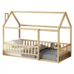 ΚΡΕΒΑΤΙ ΠΑΙΔΙΚΟ ΜΕ ΚΑΓΚΕΛΟ HOUSER HM706 01 τ MONTESSORI ΞΥΛΟ ΠΕΥΚΟ ΦΥΣΙΚΟ-190x90εκ c543854