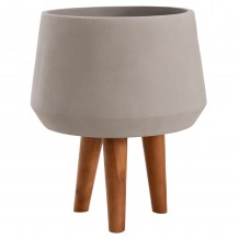 ΓΛΑΣΤΡΑ ΕΣΩΤ ΧΩΡΟΥ QUAN HM4680 03M FIBER CEMENT ΓΚΡΙ--ΒΑΣΗ TEAK Φ35x50Υεκ c543856