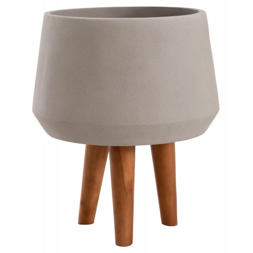 ΓΛΑΣΤΡΑ ΕΣΩΤ ΧΩΡΟΥ QUAN HM4680 03M FIBER CEMENT ΓΚΡΙ--ΒΑΣΗ TEAK Φ35x50Υεκ c543856