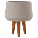 ΓΛΑΣΤΡΑ ΕΣΩΤ ΧΩΡΟΥ QUAN HM4680 03M FIBER CEMENT ΓΚΡΙ--ΒΑΣΗ TEAK Φ35x50Υεκ c543856