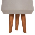 ΓΛΑΣΤΡΑ ΕΣΩΤ ΧΩΡΟΥ QUAN HM4680 03M FIBER CEMENT ΓΚΡΙ--ΒΑΣΗ TEAK Φ35x50Υεκ c543856