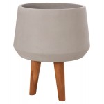 ΓΛΑΣΤΡΑ ΕΣΩΤ ΧΩΡΟΥ QUAN HM4680 03M FIBER CEMENT ΓΚΡΙ--ΒΑΣΗ TEAK Φ35x50Υεκ c543856