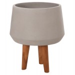 ΓΛΑΣΤΡΑ ΕΣΩΤ ΧΩΡΟΥ QUAN HM4680 03M FIBER CEMENT ΓΚΡΙ--ΒΑΣΗ TEAK Φ35x50Υεκ c543856