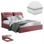 ΚΡΕΒΑΤΙ ΔΙΠΛΟ ΣΤΡΩΜΑ KENDRA HM10720 02 ΣΑΠΙΟ ΜΗΛΟ ΒΕΛΟΥΔΟ--ΑΠΟΘ ΧΩΡΟΣ--160x200εκ c543860