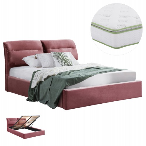 ΚΡΕΒΑΤΙ ΔΙΠΛΟ ΣΤΡΩΜΑ KENDRA HM10720 02 ΣΑΠΙΟ ΜΗΛΟ ΒΕΛΟΥΔΟ--ΑΠΟΘ ΧΩΡΟΣ--160x200εκ c543860