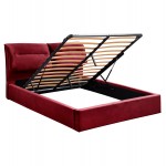 ΚΡΕΒΑΤΙ ΔΙΠΛΟ ΣΤΡΩΜΑ KENDRA HM10720 06 ΚΟΚΚΙΝΟ ΒΟΥΡΓΟΥΝΔΙΑΣ ΒΕΛΟΥΔΟ--ΑΠΟΘ ΧΩΡΟΣ--160x200εκ c543862