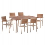 ΣΕΤ ΤΡΑΠΕΖΑΡΙΑΣ TABER HM10737 ΤΡΑΠΕΖΙ 6 ΠΟΛΥΘΡΟΝΕΣ-ΑΛΟΥΜΙΝΙΟ POLYWOOD-ΣΑΜΠΑΝΙ c543864