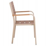 ΣΕΤ ΤΡΑΠΕΖΑΡΙΑΣ TABER HM10737 ΤΡΑΠΕΖΙ 6 ΠΟΛΥΘΡΟΝΕΣ-ΑΛΟΥΜΙΝΙΟ POLYWOOD-ΣΑΜΠΑΝΙ c543864