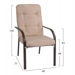 ΣΕΤ ΤΡΑΠΕΖΑΡΙΑΣ 5TMX ΤΡΑΠΕΖΙ 140Χ80Χ72Υεκ ΚΑΙ 4 ΠΟΛΥΘΡΟΝΕΣ ΜΕΤΑΛΛΟ ΚΑΦΕ HM10562 02 c543881