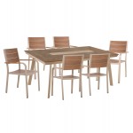 ΣΕΤ ΤΡΑΠΕΖΑΡΙΑΣ TABER HM10739 ΤΡΑΠΕΖΙ 6 ΠΟΛΥΘΡΟΝΕΣ-ΑΛΟΥΜΙΝΙΟ POLYWOOD-ΣΑΜΠΑΝΙ c543887