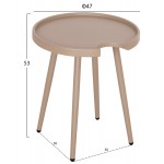 ΤΡΑΠΕΖΙ ΒΟΗΘΗΤΙΚΟ ΣΤΡΟΓΓΥΛΟ ΕΞ ΧΩΡΟΥ TEROC HM6433 03 ΑΛΟΥΜΙΝΙΟ ΚΑΠΟΥΤΣΙΝΟ Φ47x53Υεκ c543972