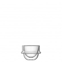 Γυάλινο φλυτζάνι Espresso διπλών τοιχωμάτων 9cl Στοιβαζόμενο φ8 2x5 6cm Σειρά Planeta Luigi Bormioli Σετ 2 c543977