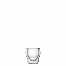 Γυάλινο φλυτζάνι Espresso διπλών τοιχωμάτων 9cl φ8 2x5 6cm Στοιβαζόμενο Σειρά Globo Luigi Bormioli Σετ 2 c543980