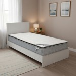 Κρεβάτι με στρώμα Athos-Perfecto pakoworld λευκό 90x190εκ c543991