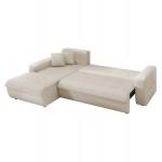 ΚΑΝΑΠΕΣ ΚΡΕΒΑΤΙ ΑΡΙΣΤΕΡΗ ΓΩΝΙΑ KANSO HM3338 03L ΜΠΕΖ ΥΦΑΣΜΑ 244x188x80Υεκ c544005