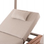 ΔΙΠΛΗ ΞΑΠΛΩΣΤΡΑ ΑΛΟΥΜΙΝΙΟΥ ΠΑΡΑΛΙΑΣ ΜΕ ΣΚΙΑΣΤΡΟ GALLANT HM6097 04 ΚΑΠΟΥΤΣΙΝΟ 2x2x2μ c544006