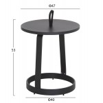 ΤΡΑΠΕΖΙ ΒΟΗΘΗΤΙΚΟ ΕΞ ΧΩΡΟΥ MINO HM6432 01 ΑΛΟΥΜΙΝΙΟ ΣΧΟΙΝΙ ΓΚΡΙ Φ47x53Υεκ c544007