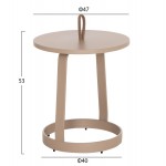 ΤΡΑΠΕΖΙ ΒΟΗΘΗΤΙΚΟ ΕΞ ΧΩΡΟΥ MINO HM6432 03 ΑΛΟΥΜΙΝΙΟ ΣΧΟΙΝΙ ΚΑΠΟΥΤΣΙΝΟ Φ47x53Υεκ c544008