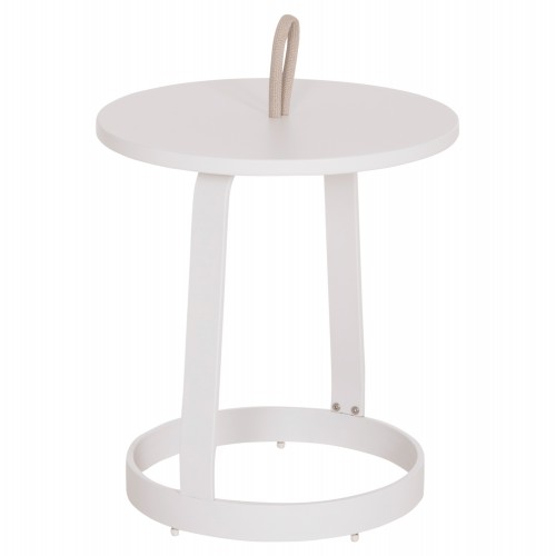 ΤΡΑΠΕΖΙ ΒΟΗΘΗΤΙΚΟ ΕΞ ΧΩΡΟΥ MINO HM6432 02 ΑΛΟΥΜΙΝΙΟ ΛΕΥΚΟ ΣΧΟΙΝΙ ΜΠΕΖ Φ47x53Υεκ c544009