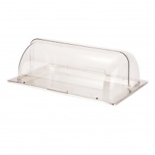 Βιτρίνα Ανοξείδωτη GN1 1 βάθους 2 cm με Καπάκι Roll Top c544019