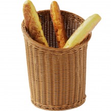 Καλαθάκι Polyrattan για μπακέτες φ32x42cm c544021