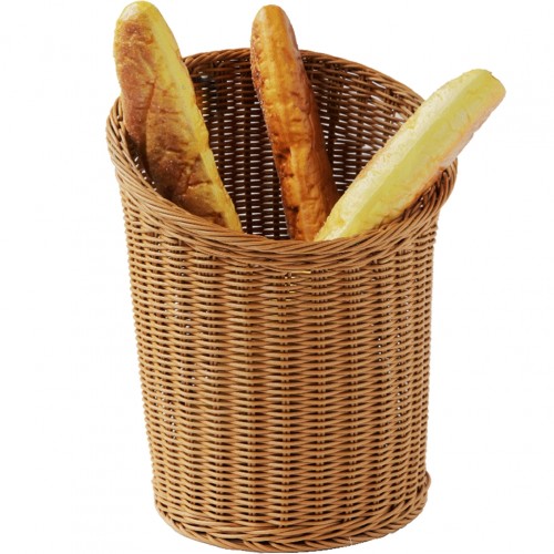 Καλαθάκι Polyrattan για μπακέτες φ32x42cm c544021