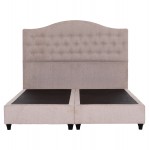 ΚΡΕΒΑΤΙ ΔΙΠΛΟ MALENA HM638 32 ΜΠΕΖ ΥΦΑΣΜΑ- ΓΙΑ ΣΤΡΩΜΑ 150x200εκ c544034