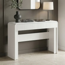 Κονσόλα Zeplen pakoworld λευκό mdf 110x38x75εκ c544044
