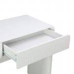 Κονσόλα Zeplen pakoworld λευκό mdf 110x38x75εκ c544044