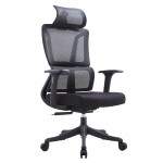 ΚΑΡΕΚΛΑ ΓΡΑΦΕΙΟΥ NOVUS HM1214 01 ΜΑΥΡO MESH--ΜΑΥΡΗ ΒΑΣΗ 69x68x124Υεκ c544048