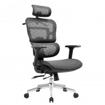 ΚΑΡΕΚΛΑ ΓΡΑΦΕΙΟΥ MODEN HM1215 01 ΜΑΥΡO MESH--ΒΑΣΗ ΧΡΩΜΙΟΥ 68x69x126Υεκ c544049